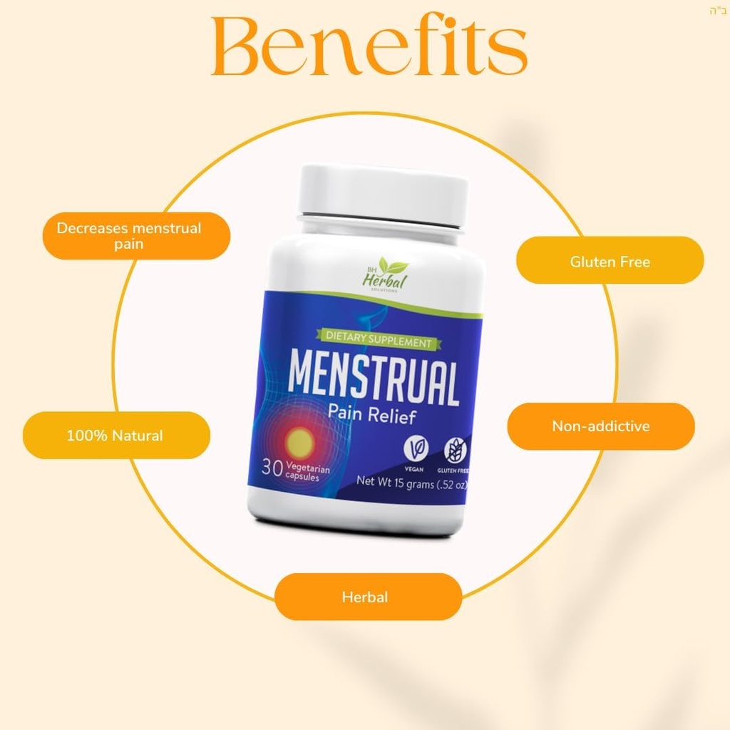 Menstruasjon Periode Symptomer Relief - Premenstrual Cramps Relief - 100% naturlig og herbal
