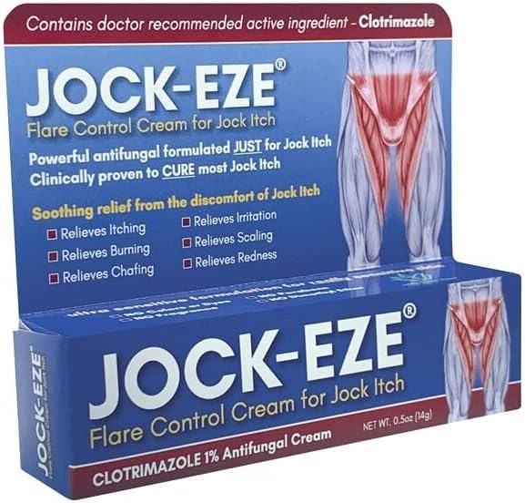 JOCKEZE Flare Control Cream (0,5oz) Bare for Jock Itch