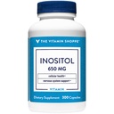 Vitamin Shoppe Inositol 650MG, støtter sunn lever- og cellefunksjon (300 kapsler)