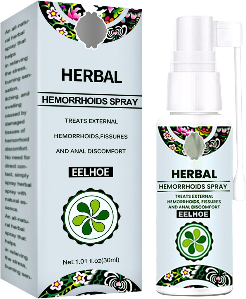 Hemorroide behandling - rask relief med hemomar herbal hemorroider Spray & Analese Numb Cream (1 PCS)
