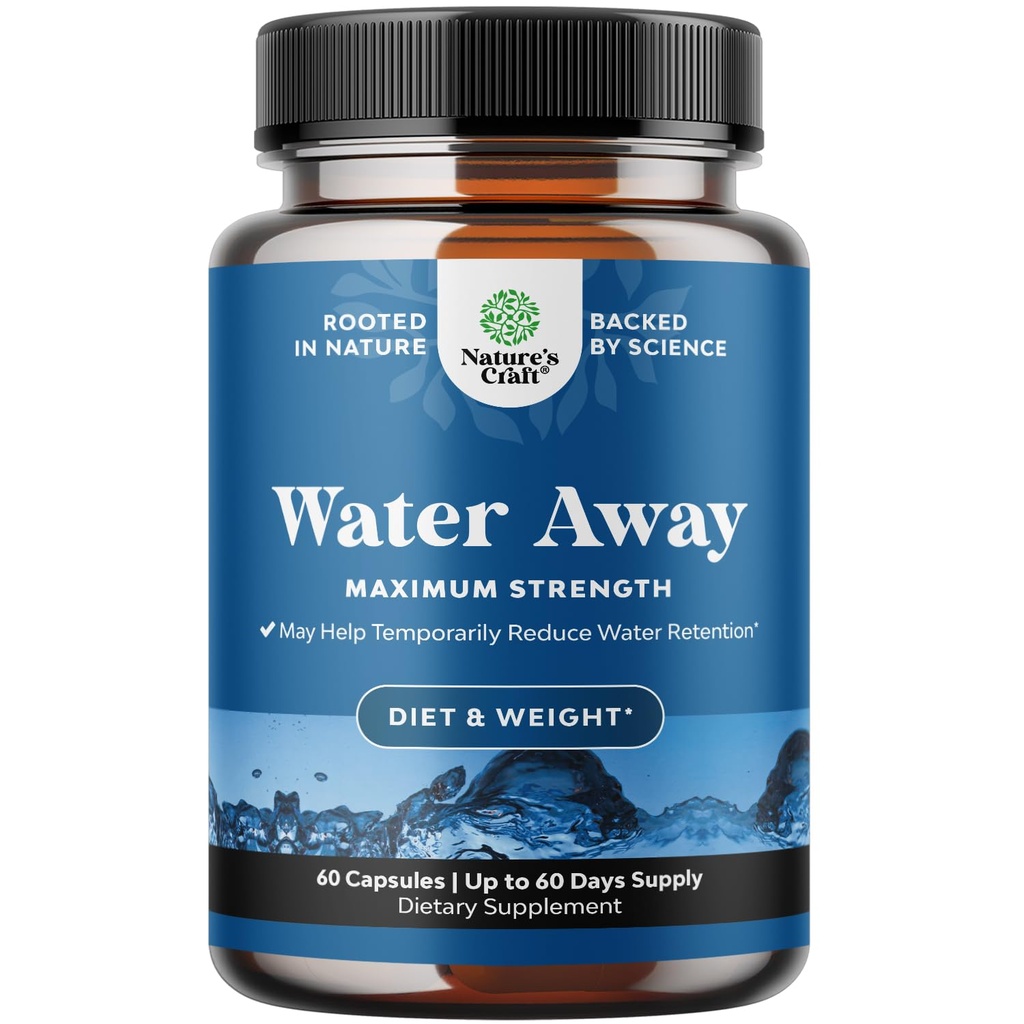 Naturlig diuretisk vann borte piller vitamin B6 Kalium & Dandelion Root Extract Vanntetthet Anti-Bloating og hevende kapsler vekttap for kvinner og menn med antioksidant grønn te av Bio Sense