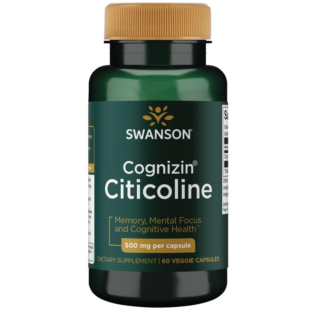 Swanson Ultra Cognizin Citicolin 1000 Milligrams 60 Veg Kapsler