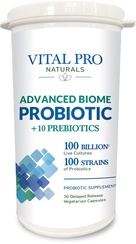 Vital Pro Naturals - Advanced Biome Probiotic Plus Prebiotics 30 kapsler