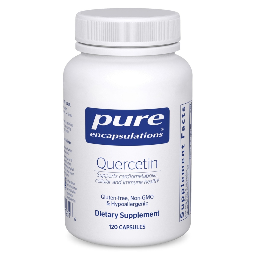 Ren innkapslinger Quercetin - 500 mg - Immunstøtte, Cellular Helse og hjerte Helse - Antioksidant Supplement - Glutenfri og ikke-GMO - 120 Kapsler