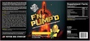 'Merica Labz F'N Pump'D stimulant gratis, nitrisk oksid, full dose, pumpe preworkout pulver (20 serveringer) (Upside Down Pineapple)