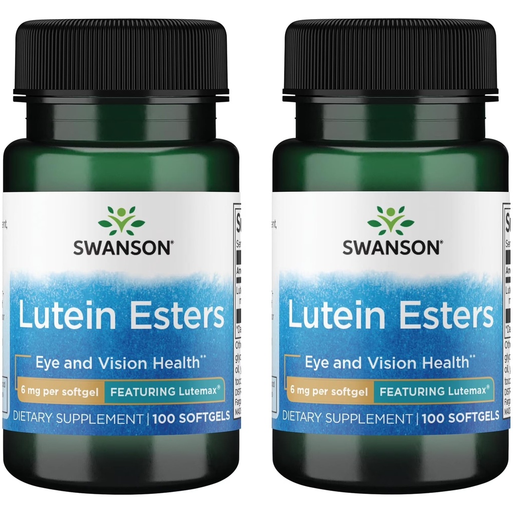 Swanson Lutein Esters - Med Lutemax 6 mg 100 Sgels (2 pakke)