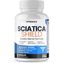 Sciatic Nerve Helsestøtte Supplement - 10x Formula Alpha Lipoic Acid Folinsyre, Turmeric, Glukosamin, MSM, Vitamin B Kompleks - laget i USA - 60ct