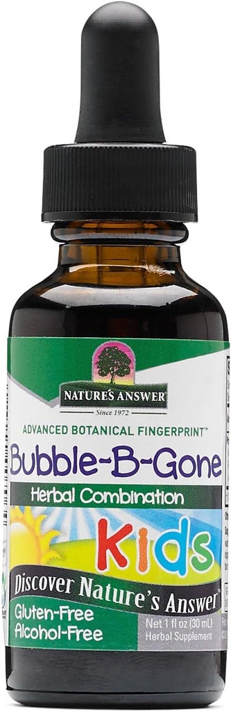 Naturens svar - Kid-Bubble-B-Gone, 1oz alkoholfri flytende kolisk gass lindring hos spedbarn og barn