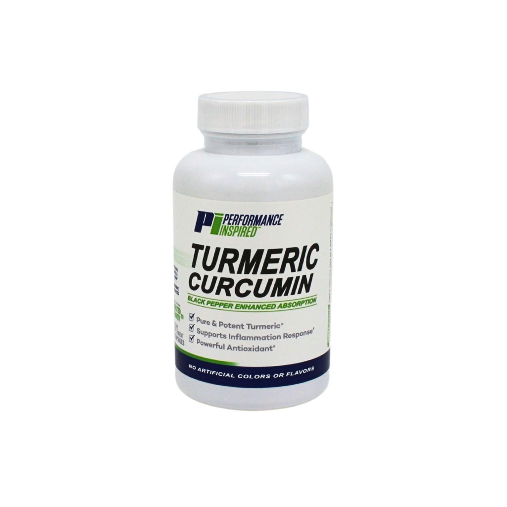 Performance Inspirert Ernæring Turmeric Curcumin Capsules – Felles støtte og antioksidant – Forbedret absorpsjon – 60 Count