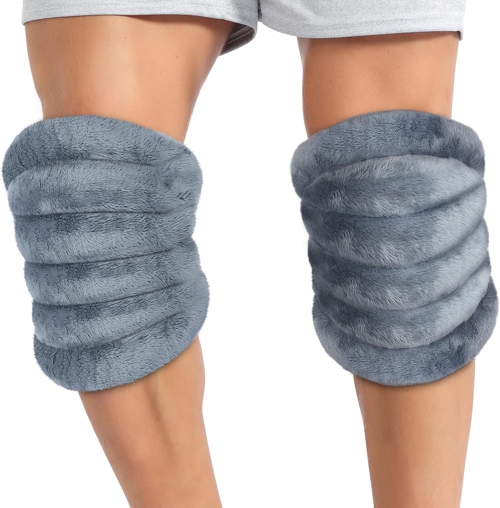 Atsuwell Mikrobølgeovn Oppvarming Pad for kne, mikrowavable oppvarmet kne Wrap for elbow, Kramper, Muskel, Joint, Knee Oppvarming Pad Mikrowavable Warm Compression, 2 Pakker