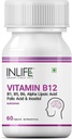 Vitamin B12 med B1, B5, B6, Alpha Lipoic Acid ALA, Folinsyre, Inositol Supplement - 60
