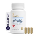 Xtendlife VasQFlow Nitric Oxid Booster - for sirkulasjon, blodstrøm, hjerte og muskel støtte-med rød spinat ekstrakt & aldret hvitløk - 1 måneds forsyning (90 greve)