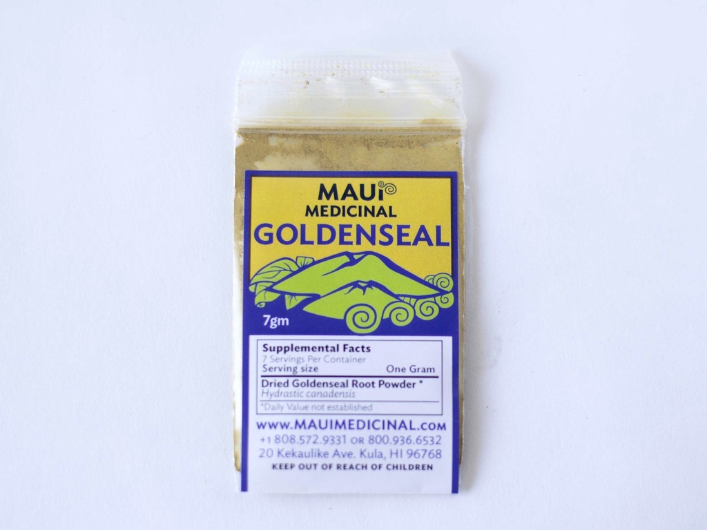 Goldenseal Root Powder 7gm = 1/4 oz. **USA Vokset & pakket**