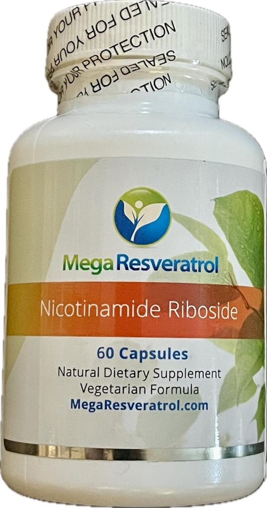 Mega Resveratrol Nikotinamid Riboside (NR). 99% standardisert mikronisert krystallisert NR, 60 Veggie Caps, 250 mg per kapsel. Renhetssertifisert. Ingen giftige \"inaktive\" ingredienser. Keto, Vegan, ikke-GMO.