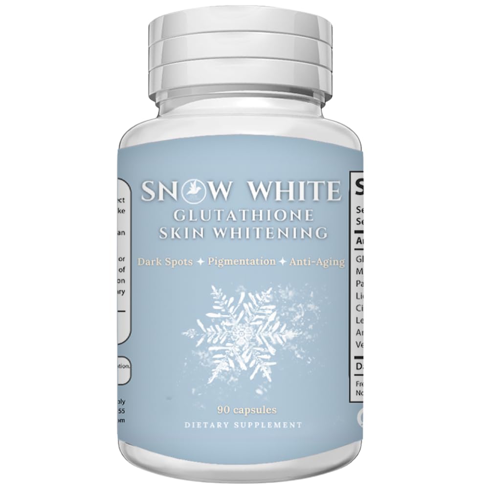 Glutatione Whitening piller - Gjenopprett ungdommen, bli kvitt mørke flekker, Acne arr og hyperpigmentering - naturlig hudbleking piller - ikke-GMO-90 hudbelysning kapsler