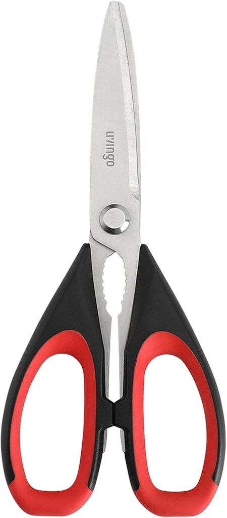 LIVINGO Kjøkken Scissors Heavy Duty, 8,5 tommer Oppvaskmaskin Sikker Ultra Sharp Premium Heavy Duty Kjøkken Shears, Multi formål Matlaging Scissors rustfritt stål