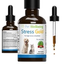 Kjæledyr velvære Stress Gold for katter - Vet-formulert Situasjonell Feline Stress Support - Rask-Active Vet Besøk, Reise, Grooming - Cat-Safe Holistisk Herbal Blend - Flytende Støtte 2 oz (59ml)