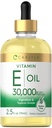 Carlyle Vitamin E Olje | 30.000 IU | 2,5 fl oz | Ingestabel & Topical Grade | Moisturizing for huden | Vegetarisk, ikke-GMO, Glutenfri Supplement