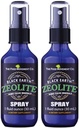 Svart jord Zeolitt med Humic Fulvic Acids, Trace Minerals, for voksne og barn støtter gut helse, immunstøtte, dialyse og eliminasjon og mer 1oz flytende pumpe Spray Supplement (2 Pack)