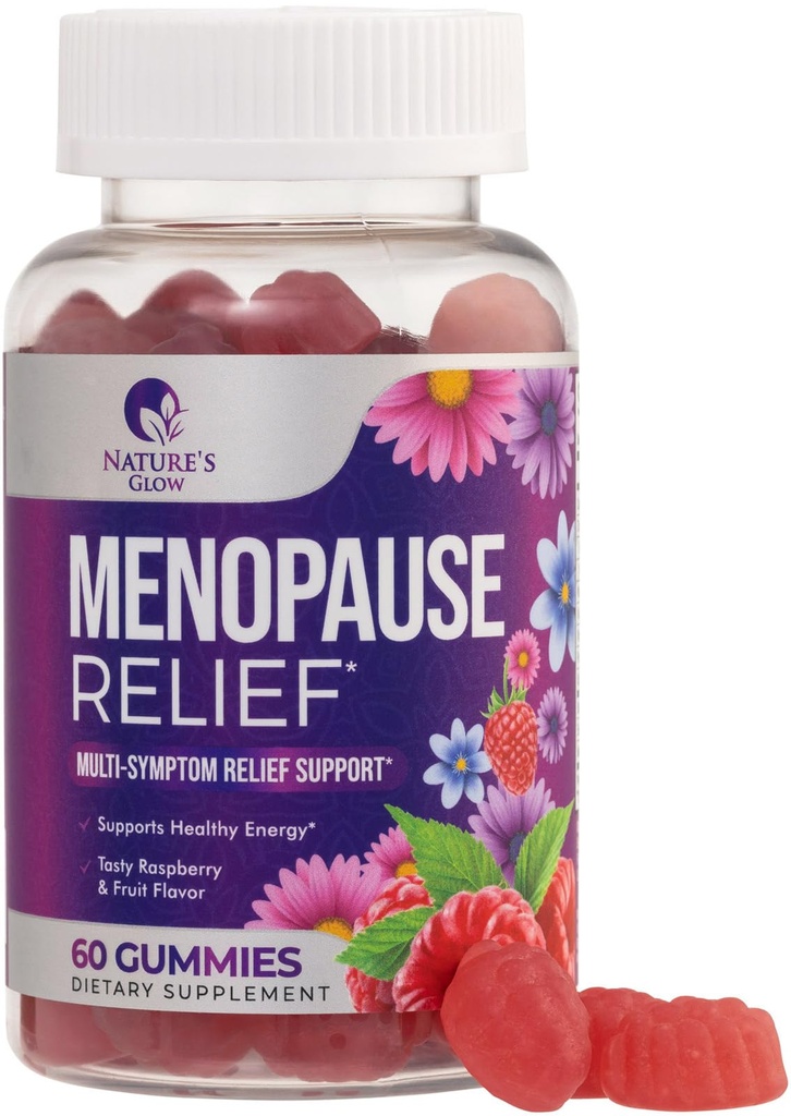 Menopause Supplement for kvinner - Komplett multi-Benefit Menopause Relief Gummy for Milde Hot Flashs & Night Sweats, Naturlig balanse og energi støtte, Menopausal vitaminer, ikke-GMO - 60 Gummies