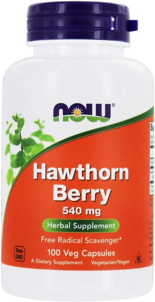 Nå Hawthorn Berry 540mg, 100 Veg Kapsler (pakke på 4)
