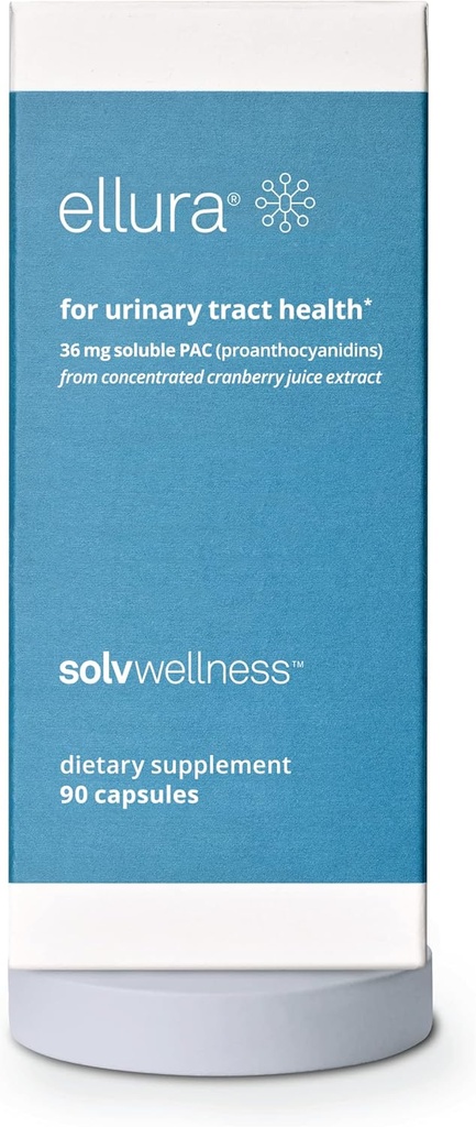 Solv velvære Ellura klinisk bevist Cranberry Supplement: Få foran utis med 36 mg 100% biotilgjengelig PAC, 90 kapsler
