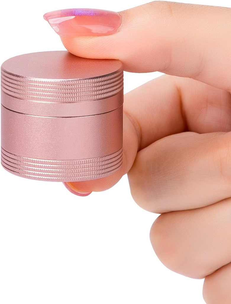 Lille Pill Case Daglig Pill Box - Bærbar Metal Pill Container for Pocket Purse, Enkelt Vanntett Pill Holder for vitaminer, Cod Liver Oil, Medisin, Pill Organizer Pink