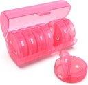 Ukelig pilleorganisator 7 dag 2 ganger om dagen, Sukuos store reisepilleboks for piller/vitamin/Fish Oil/Supplements, Daily Medicine Organizer Box, BPA gratis pille saken, lett å rengjøre