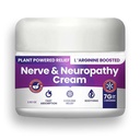 Nerve og nevropathy cream - Plant drevet relief for fot, hender, ben, tær inneholder 7 gram L'Arginine; vitamin B6, Arnica, Aloe -2.82oz