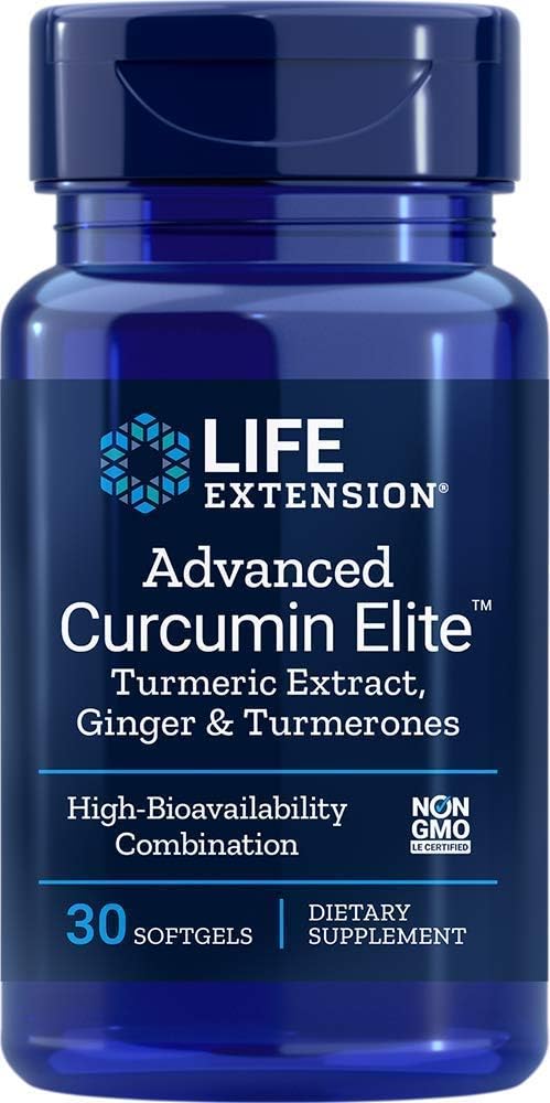 Life Extension Advanced Bio-Curcumin med Ginger & Turmerones, 30 Softgels