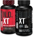 Jacked Factory N.O. XT Nitric Oxid Supplement (90 Count) & Bygg XT Max Elite Muscle Builder (120 Count)