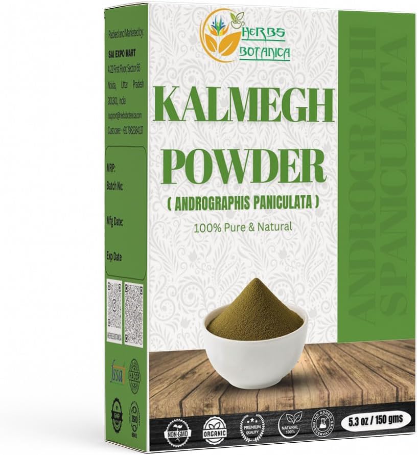 Urter Botanica Kalmegh pulver 100% ren andrographis Paniculata (grønn Chiretta urt) til Herbal bruk - Finely Ground Andrographis pulver 5,3 oz pakke