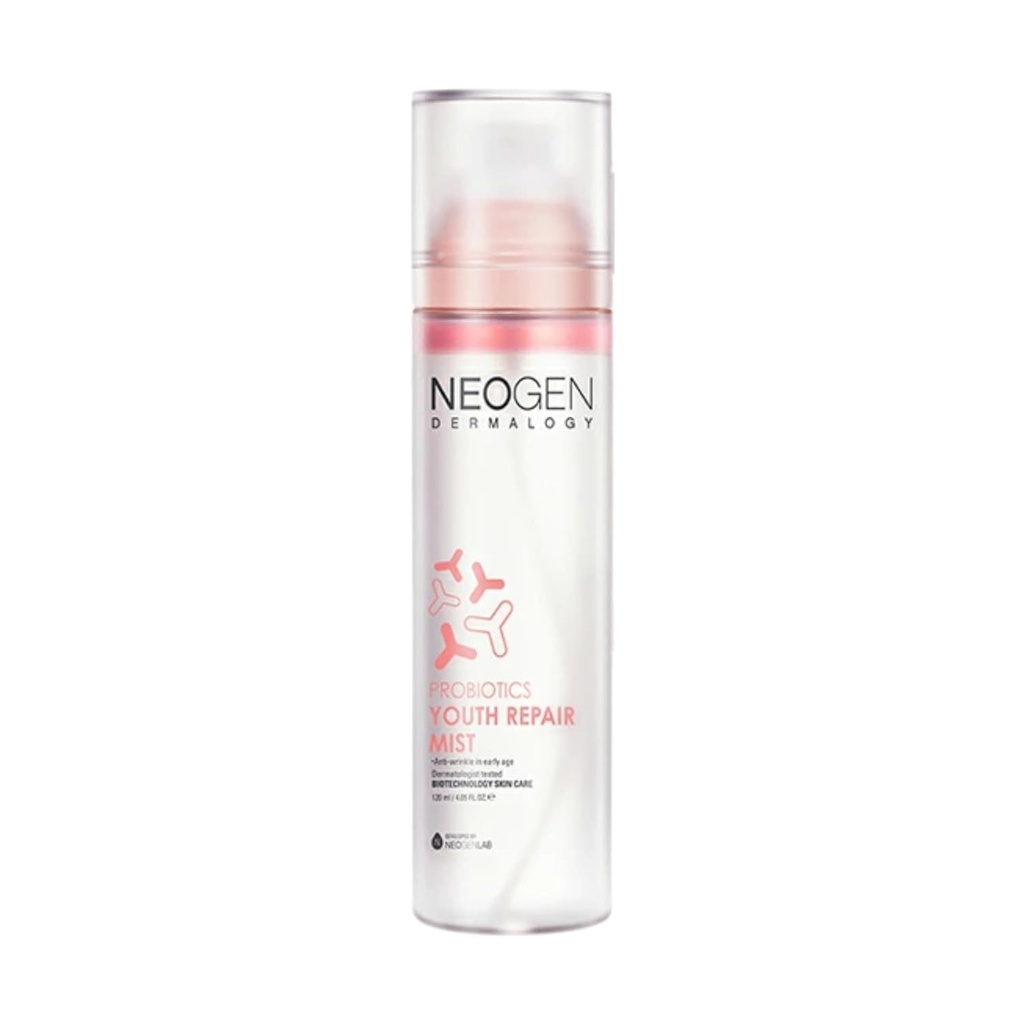 [K-Beauty] Neogen dermalogi Probiotika Ungdomsreparasjon Mist | Gentle Hydrating Face Mist m/Superprobiotika Kollagen, Niacinamide & Ceramides 4.05 fl oz