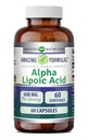 Amazing Formler Alpha Lipoic Acid | 600 Mg Per Serving Supplement | Kapsler | Ikke-GMO | Glutenfri | Laget i USA (1 pakke | 60 greve)