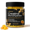 Kreatin Monohydrat 5000mg Kosttilskudd Gummier - med L-Taurin Betain Anhydrous Alpha-GPC BCAA 2:1:1 - Sukkerfri Glutenfri for menn