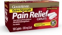 GoodSense Extra styrke smertelindring - Acetaminophen Caplets 500 mg - hodepine, muskelsmerter, ledgikt lindring, 100 greve