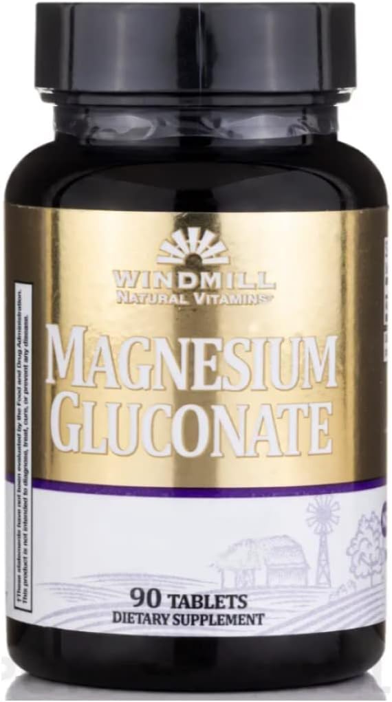 Magnesium Gluconate 90 Tabs - Fra Vindmølle (2Pk)