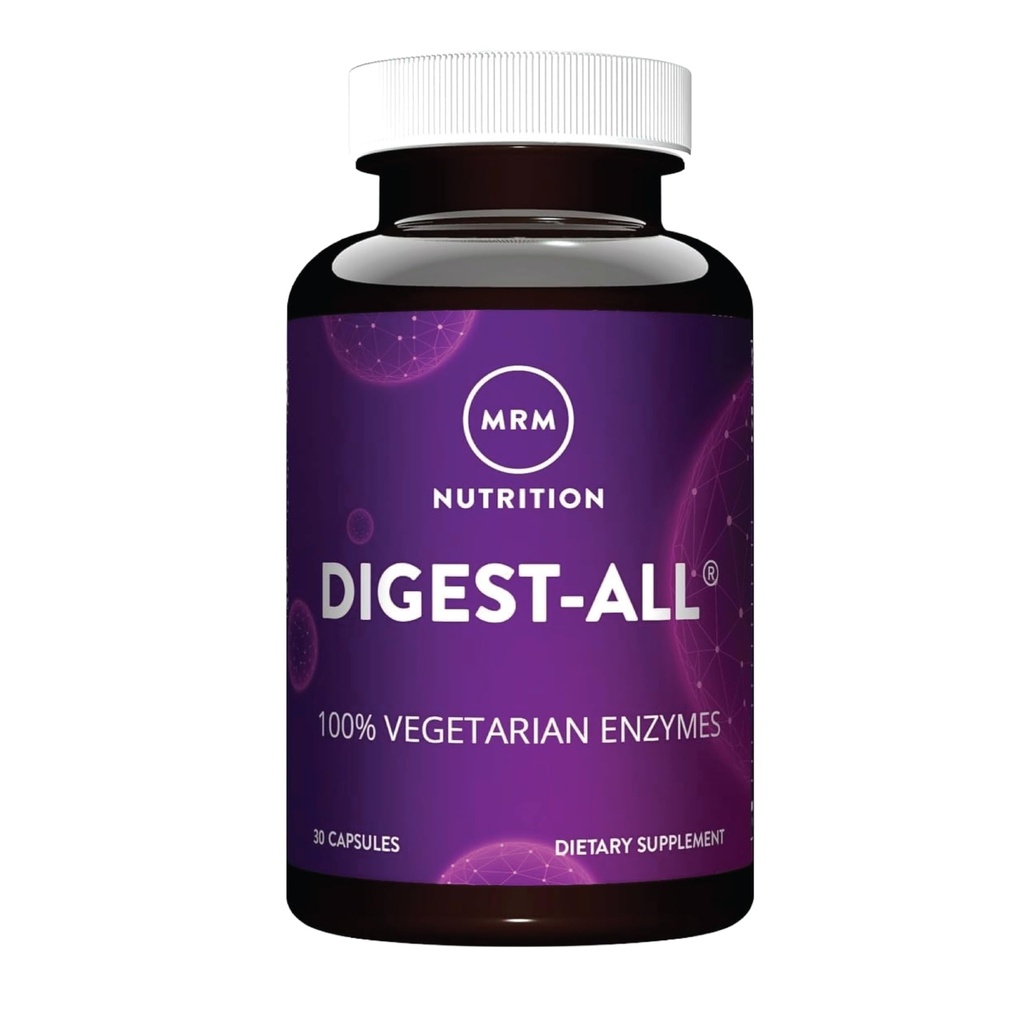 MRM Nutrition Digest-All ® Digestive Enzymes | Forbedret fordøyelse og absorpsjon | Lactase + Amylase + Lipase | Kan hjelpe med oppblåsthet og gass | 100% vegetarisk | Glutenfri | 15 porsjoner
