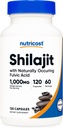 Nutricost Shilajit Capsules (1 000 mg per servering) (120 kapsler) - Shilajit Extract med naturlig Occuring Fulvic Acid, 60 serveringer, Glutenfri, ikke-GMO, Veganvennlig kosttilskudd