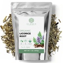 Elanen Naturals Organic Licorice Root 1 lb. (16 oz.), USDA sertifisert organisk Licorice Root Te, Licourice Bulk Chopped, Liquorice, Raiz de Regaliz Licrice, Glycyrhiza glabra, Cut & Sifted