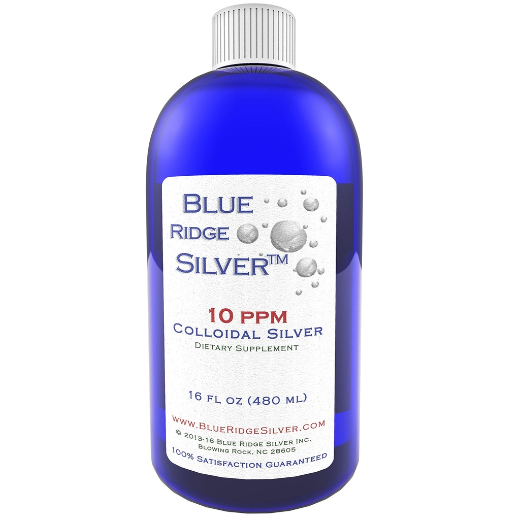 10 ppm 16 oz Colloidal Silver Natural Immune Support Helse Supplement