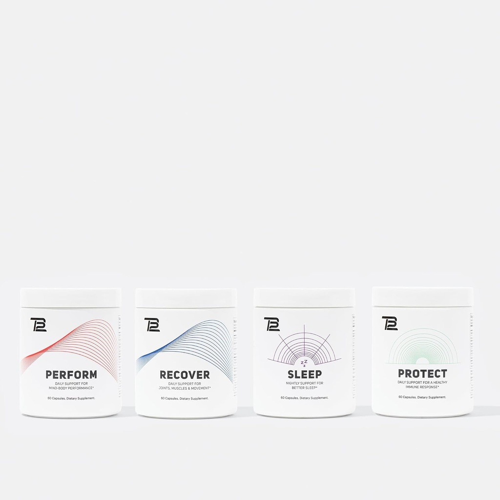 TB12 Premium Supplement Bundle - Inneholder søvn, utføre, gjenopprett beskyttelse