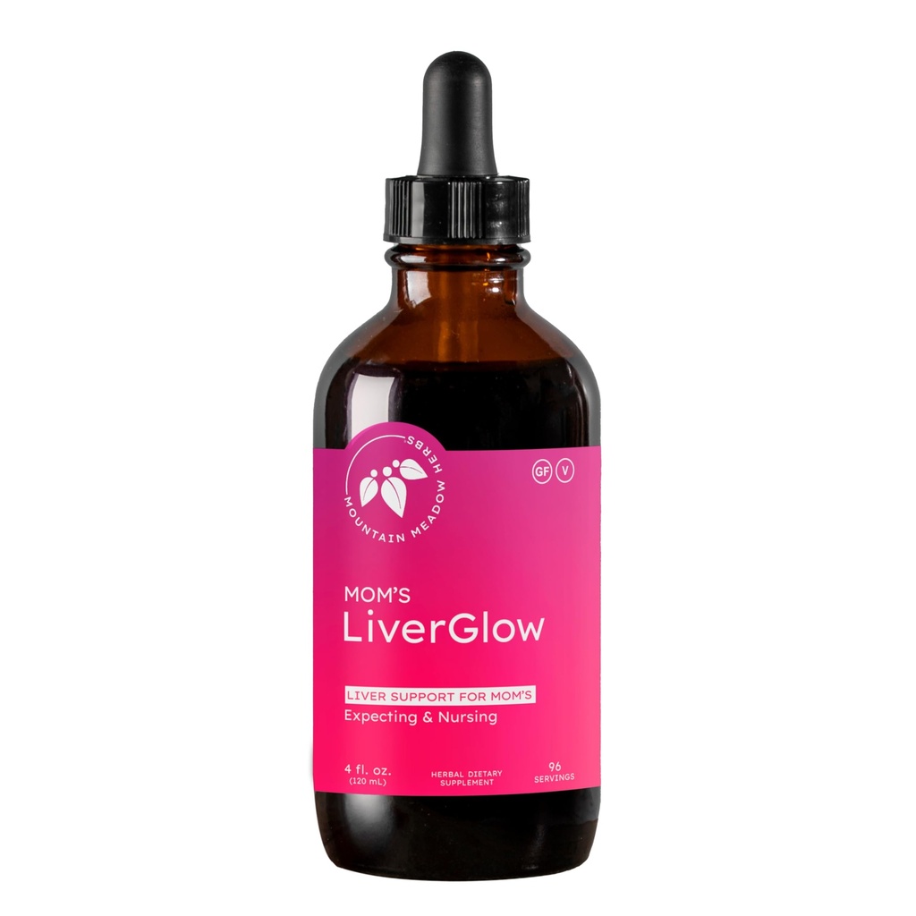 Mountain Meadow Herbs Moms Liver Glow, Advanced Detoxifier og Regenerator for å støtte lever helse og funksjon - 4 oz - for en lykkelig lever