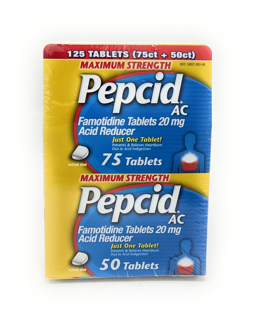 Pepcid AC Acid Reduser Maksimal styrke - 125 tabletter