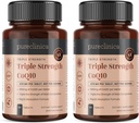 renclinica Fermentert CoQ10 300mg x 180 tabletter (2 flasker 90 tabletter) - 6 måneders forsyning. Ikke GMO, USP Grade. med lagt vitamin C & Black Pepper Extract for absorpsjon.
