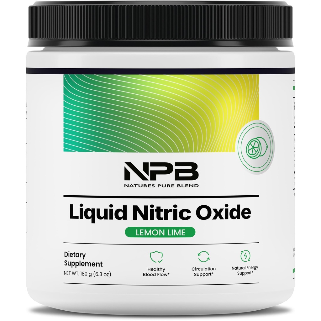 Naturens rene blanding flytende nitric oksid kosttilskudd for menn – L-arginin pulver – Nitric Oxid Booster og sirkulasjon Supplement – Blood Flow Support, L Arginin og L Citrulline – 5000 MG