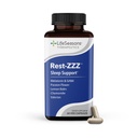 LifeSeasons Rest-ZZ - Naturlig søvnstøtte Supplement - Falle Sove & Opphold Sove - Rolige nervesystem - Ease Muskel Tension & Restness - Lav dose Melatonin GABA & Kamille - 60 Kapsler