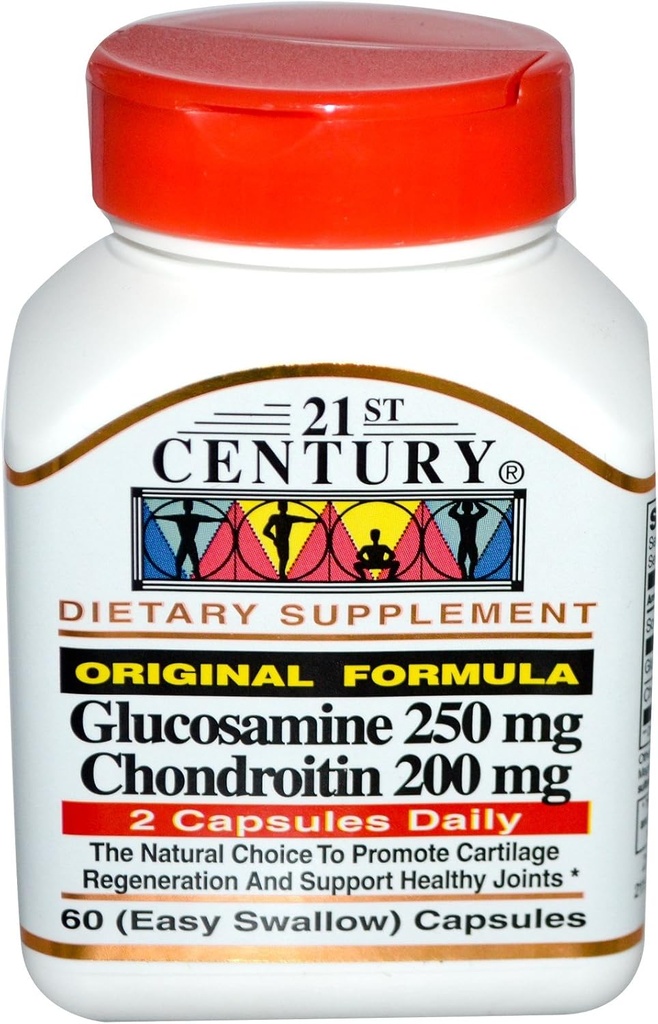 21st århundre glukosamine condoitrin opprinnelig formel 60 kapsler