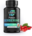 Berberine Supplement - Naturlig plante-basert med Ceylon Cinnamon, Turmeric, Piperine, vitaminer B6, C, D - Vegan-vennlig - 60 Grønnsaker Caps, 900 mg.