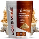 WELLNESS LABSRX Lions Mane Powder, Mushroom Supplement - 2000mg - Lions Mane Supplement - Lions Mane Mushroom Powder Brain Supplements for minne og fokus, immunstøtte og helse - 120 Serveringer